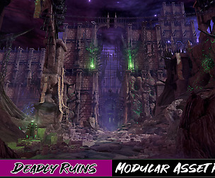 Deadly Ruins Modular Low Poly Unity + Unreal Pack