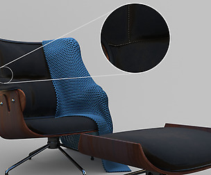 LOUNGER Leather armchair