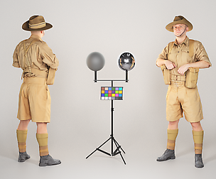 Australian infantryman from World War 2 posing 57