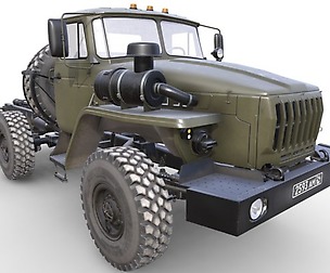 RUSSIAN MILITARY TRUCK URAL-4320