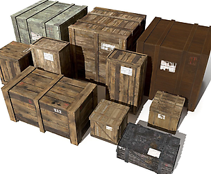 Transport crates Pack3 PBR