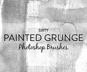 60 Painted Grunge Photoshop Brushes