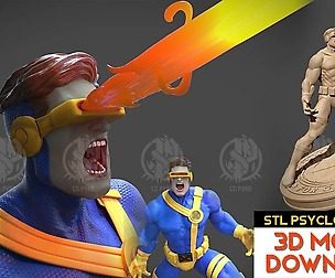 💥 Cyclops X-Men STL Model 3D printing Fanart