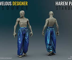 Harem Pants Std - Marvelous Designer Resource