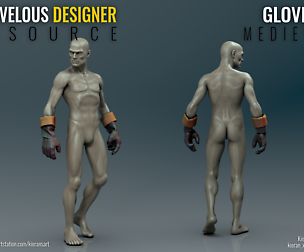 Gloves - Medieval - Marvelous Designer Resource