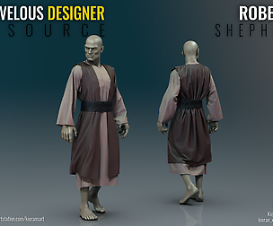 Robes - Shepherd - Marvelous Designer Resource