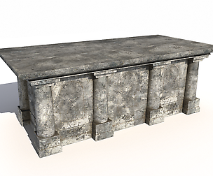 Old stone altar