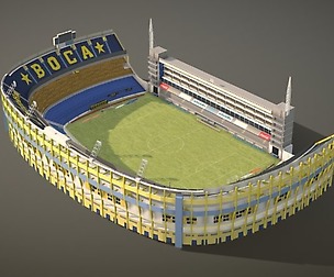 Lowpoly Boca Juniors Stadium (Bombonera)