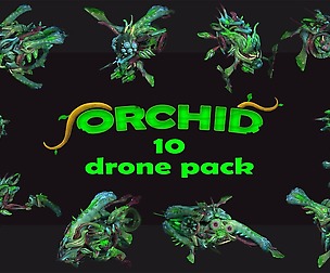 10 Drones - Orchid Pack - Lowpoly PBR