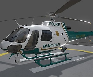 AS-350 Miami Dade Police Animated