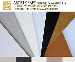 Artist Craft Paper and Canvas textures HQ Scans