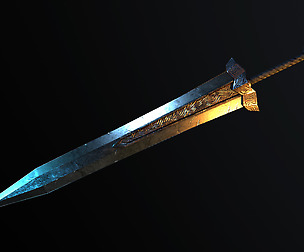 Big Sword - Low Poly Model