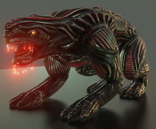 Alien Animal Update - Blender-2.8x Version