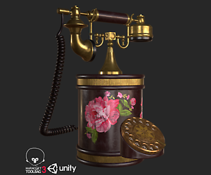 Retro Vintage Phone PBR