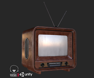 Old Antique TV PBR