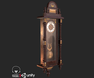 Old Antique Wall Clock PBR
