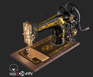 Old Antique Sewing Machine PBR