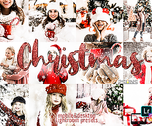 Christmas presets, winter holiday, mobile