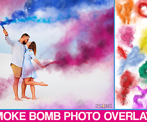 Smoke Bomb Overlays, Colorful Smoke fog png
