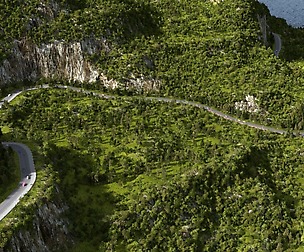 Coastal road in Blender