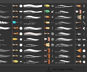 Paintstorm studio Custom Brush pack