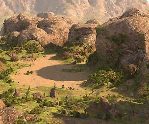 Rocky terrain in Blender