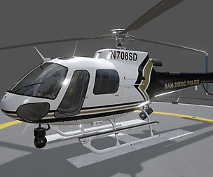 AS-350 San Diego Police Animated