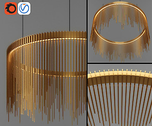 Chain String Ring Pendant