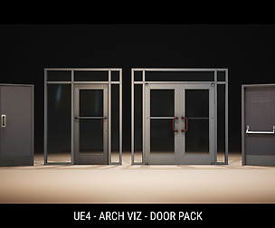 [UE4] Arch Viz - Door Pack