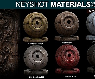 Wood materials 2 - For Keyshot