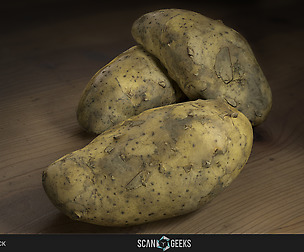 Potato - Photogrammetry Asset 3D PhotoScan