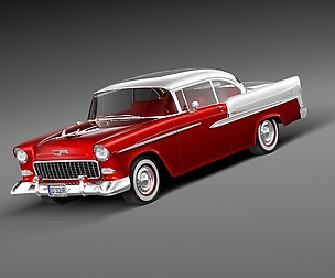 Chevrolet belair 1955 coupe