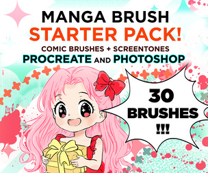 Comic Brush Pack for Procreate + Photoshop