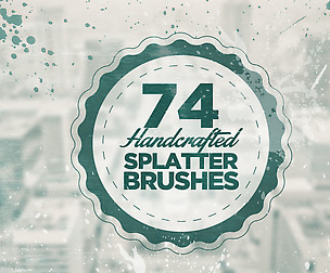 74 Handcrafted Splatter Brushes