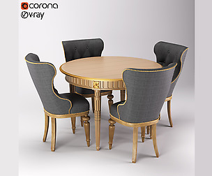Table chair classic 01