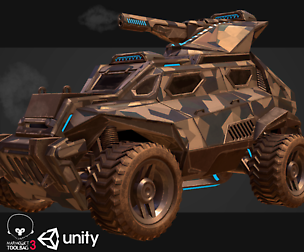 Sci-FI Armored Military Vehicle PBR