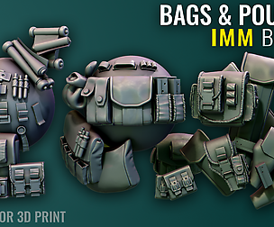 Bags & Pouches IMM - Zbrush