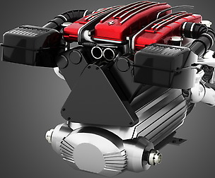 Ferrari Tipo F116 - F133 V12 Engine AWD system