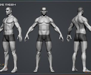 Male Base Mesh