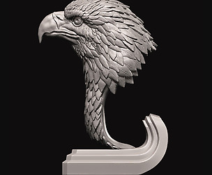 Eagle bust