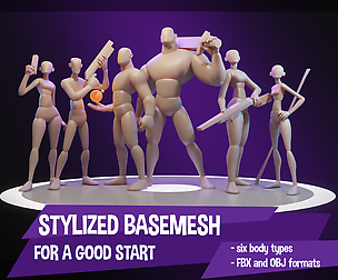 Stylized basemesh