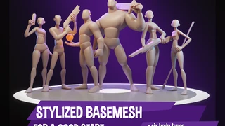 Stylized basemesh cover