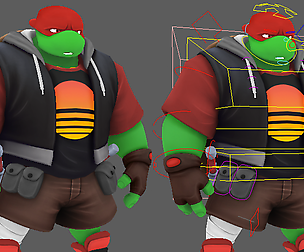 TMNT Raphael - Free Maya Rig