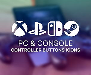 PC & Consoles Controller Buttons Icons Pack