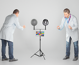 Medical doctor is using a stethoscope 68