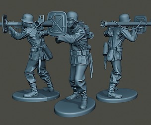 German soldier ww2 Shoot Stand G4