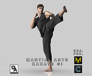 Karate Gi - Marvelous Designer & Clo3D