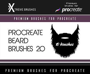 Procreate Beard Brushes 2.0