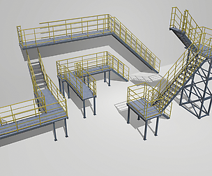 Industrial Stairs Modular 2