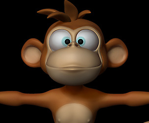 Stylized Monkey Basemesh